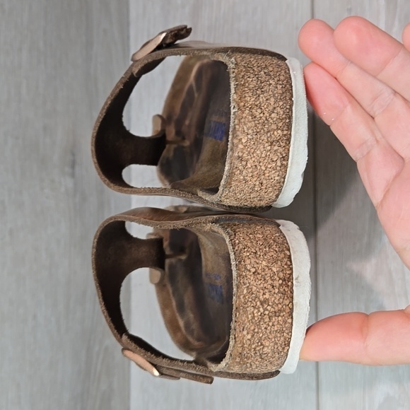 Birkenstock Women Gizeh Rose Gold Sandals Slide shoes sz 37/6Regular - Picture 6 of 12